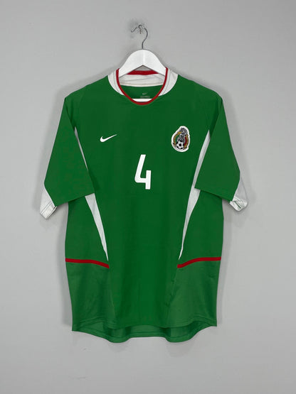 2003/04 MEXICO R.MARQUEZ #4 HOME SHIRT (M) NIKE
