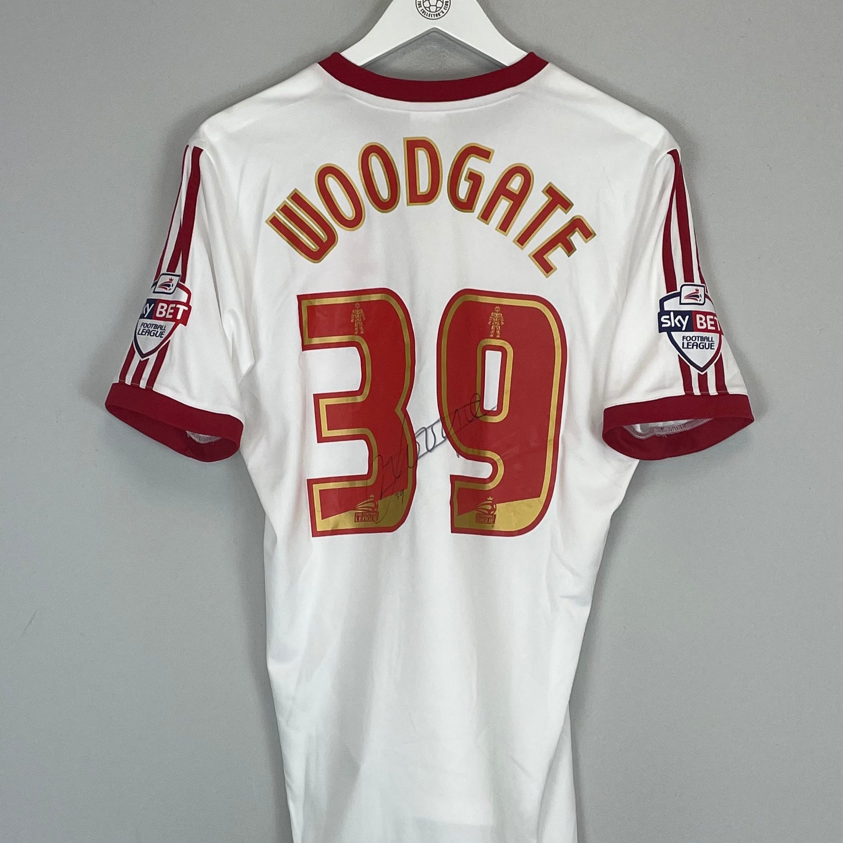 Shop 2014/15 MIDDLESBROUGH WOODGATE #39 *MATCH ISSUE + SIGNED* AWAY SHIRT (M) ADIDAS, classic football shirts, vintage football shirts & retro soccer jerseys at Cult Kits