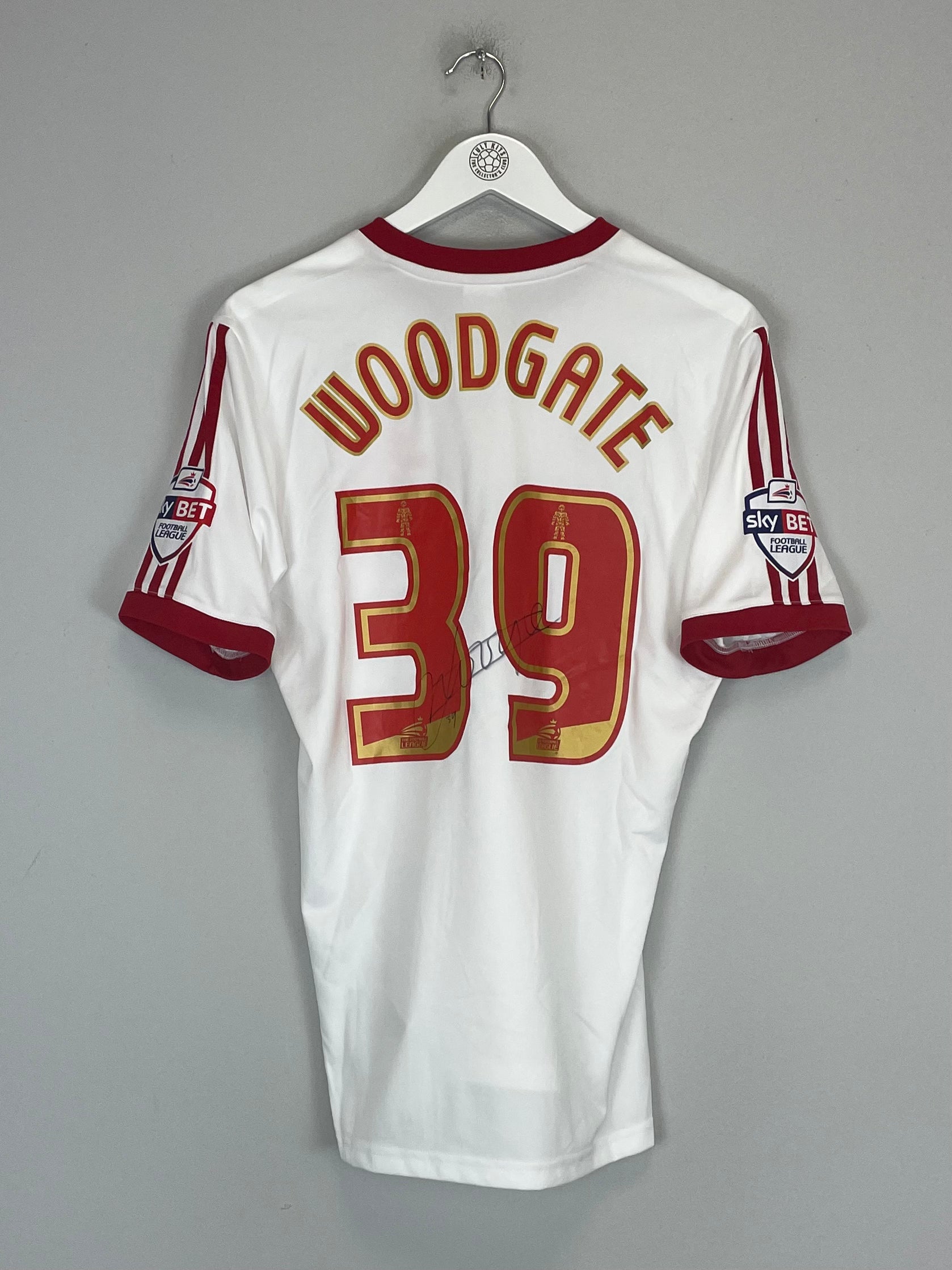 Shop 2014/15 MIDDLESBROUGH WOODGATE #39 *MATCH ISSUE + SIGNED* AWAY SHIRT (M) ADIDAS, classic football shirts, vintage football shirts & retro soccer jerseys at Cult Kits