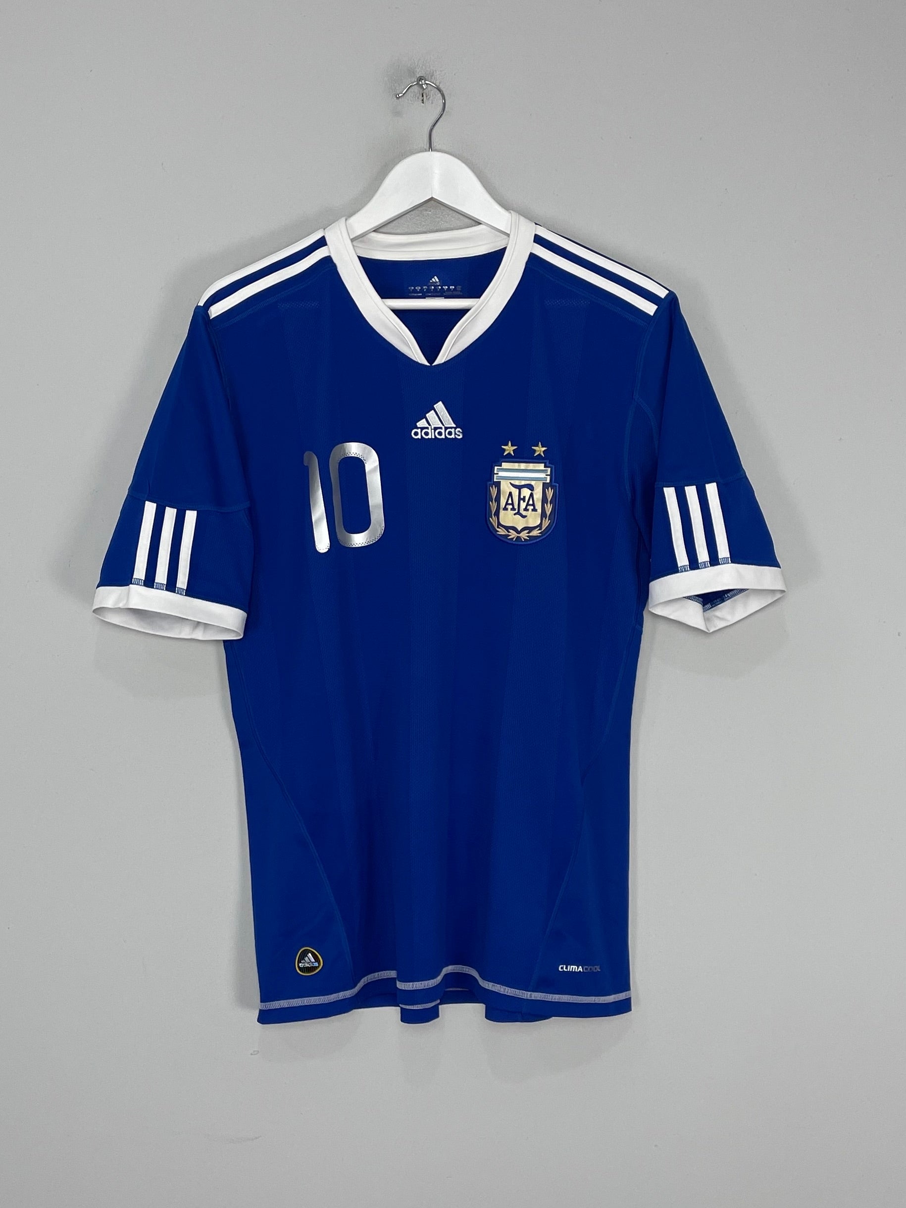 Shop 2010/11 ARGENTINA MESSI #10 AWAY SHIRT (M) ADIDAS, classic football shirts, vintage football shirts & retro soccer jerseys at Cult Kits