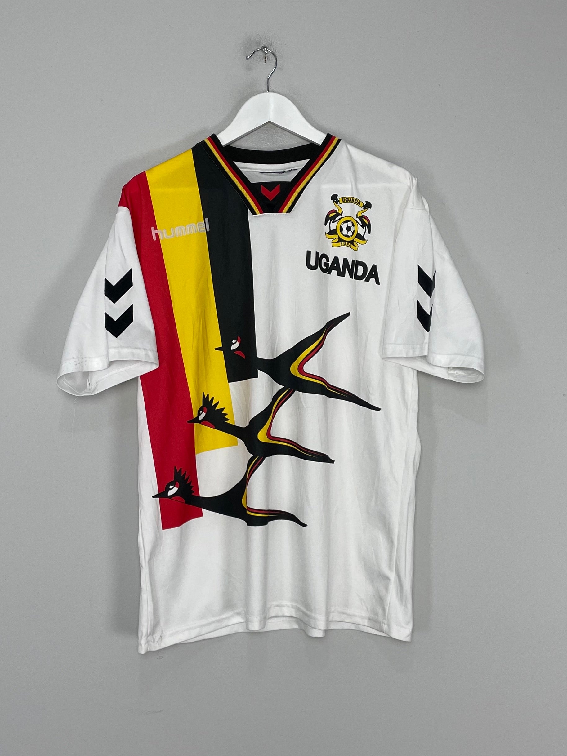 Shop 2001/02 UGANDA HOME SHIRT (L) HUMMEL, classic football shirts, vintage football shirts & retro soccer jerseys at Cult Kits
