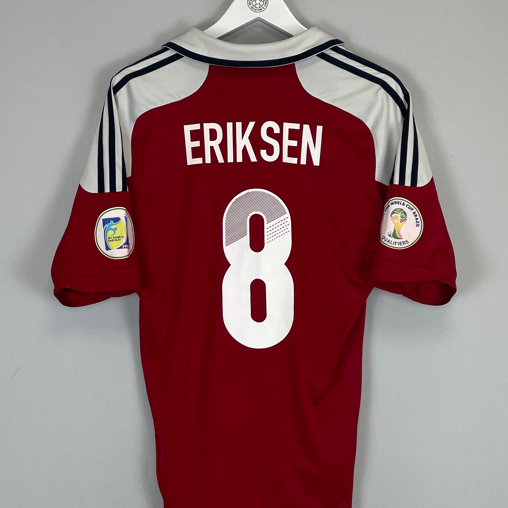 Shop 2012/13 DENMARK ERIKSEN #8 HOME SHIRT (M) ADIDAS, classic football shirts, vintage football shirts & retro soccer jerseys at Cult Kits