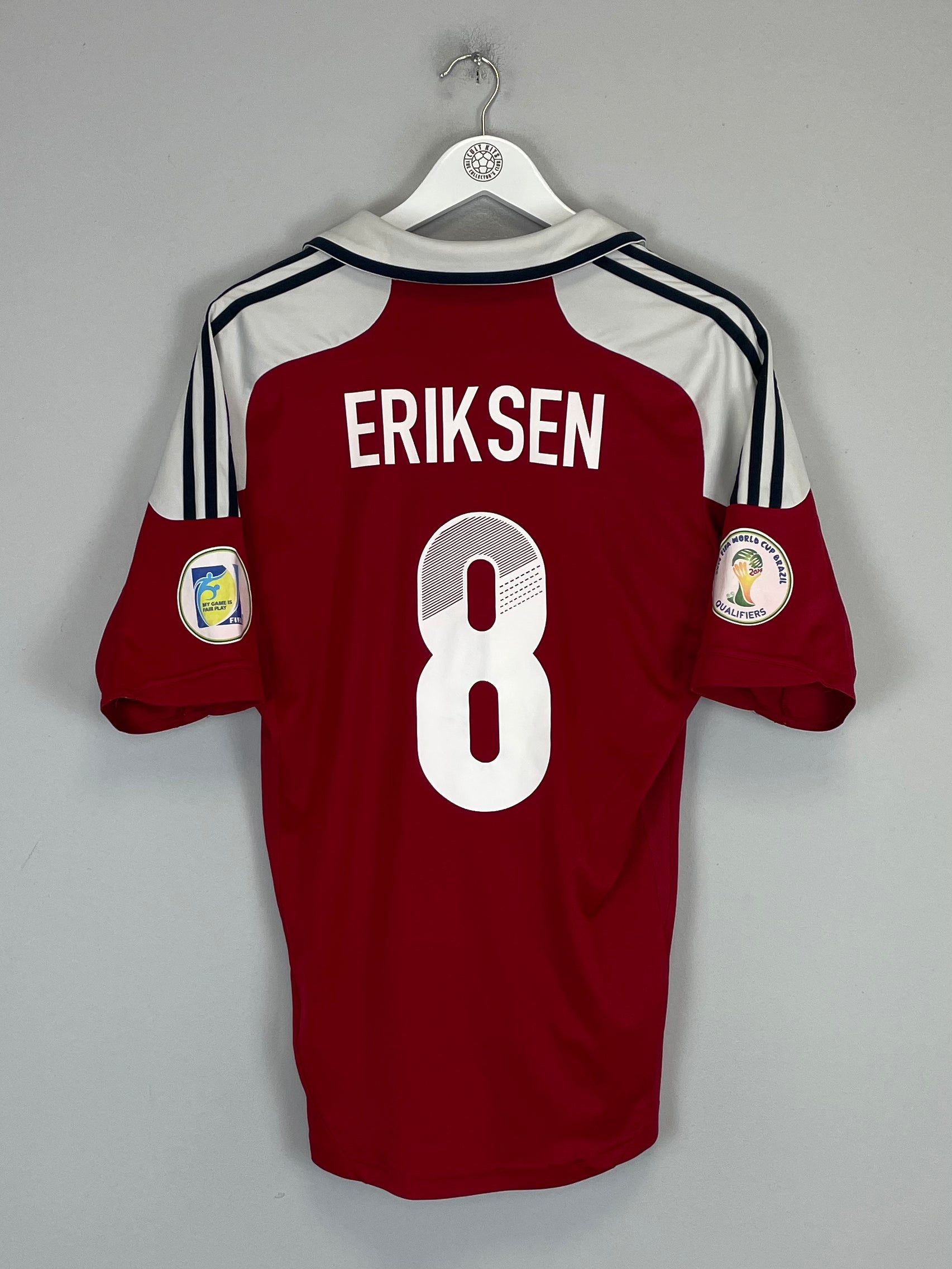 Shop 2012/13 DENMARK ERIKSEN #8 HOME SHIRT (M) ADIDAS, classic football shirts, vintage football shirts & retro soccer jerseys at Cult Kits
