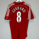 2006/08 LIVERPOOL GERRARD #8 HOME SHIRT (L) ADIDAS