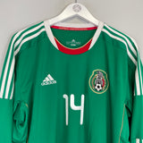 Shop 2011/12 MEXICO CHICHARITO #14 *SQUAD SIGNED* L/S HOME SHIRT (XL) ADIDAS, classic football shirts, vintage football shirts & retro soccer jerseys at Cult Kits