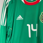 Shop 2011/12 MEXICO CHICHARITO #14 *SQUAD SIGNED* L/S HOME SHIRT (XL) ADIDAS, classic football shirts, vintage football shirts & retro soccer jerseys at Cult Kits