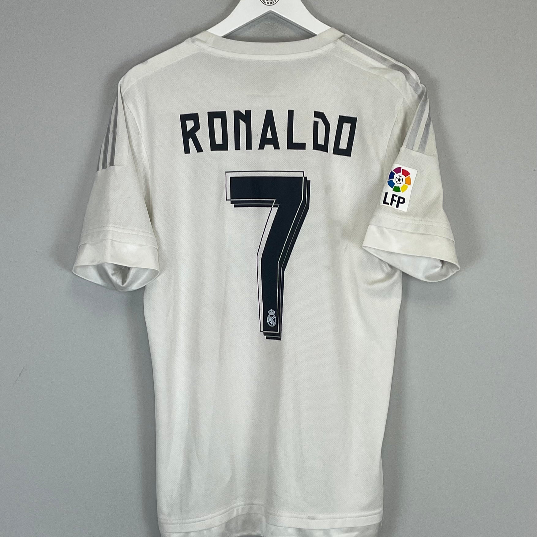 Shop 2015/16 REAL MADRID RONALDO #7 HOME SHIRT (L) ADIDAS, classic football shirts, vintage football shirts & retro soccer jerseys at Cult Kits