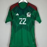 2022/23 MEXICO LOZANO #22 HOME SHIRT (L) ADIDAS