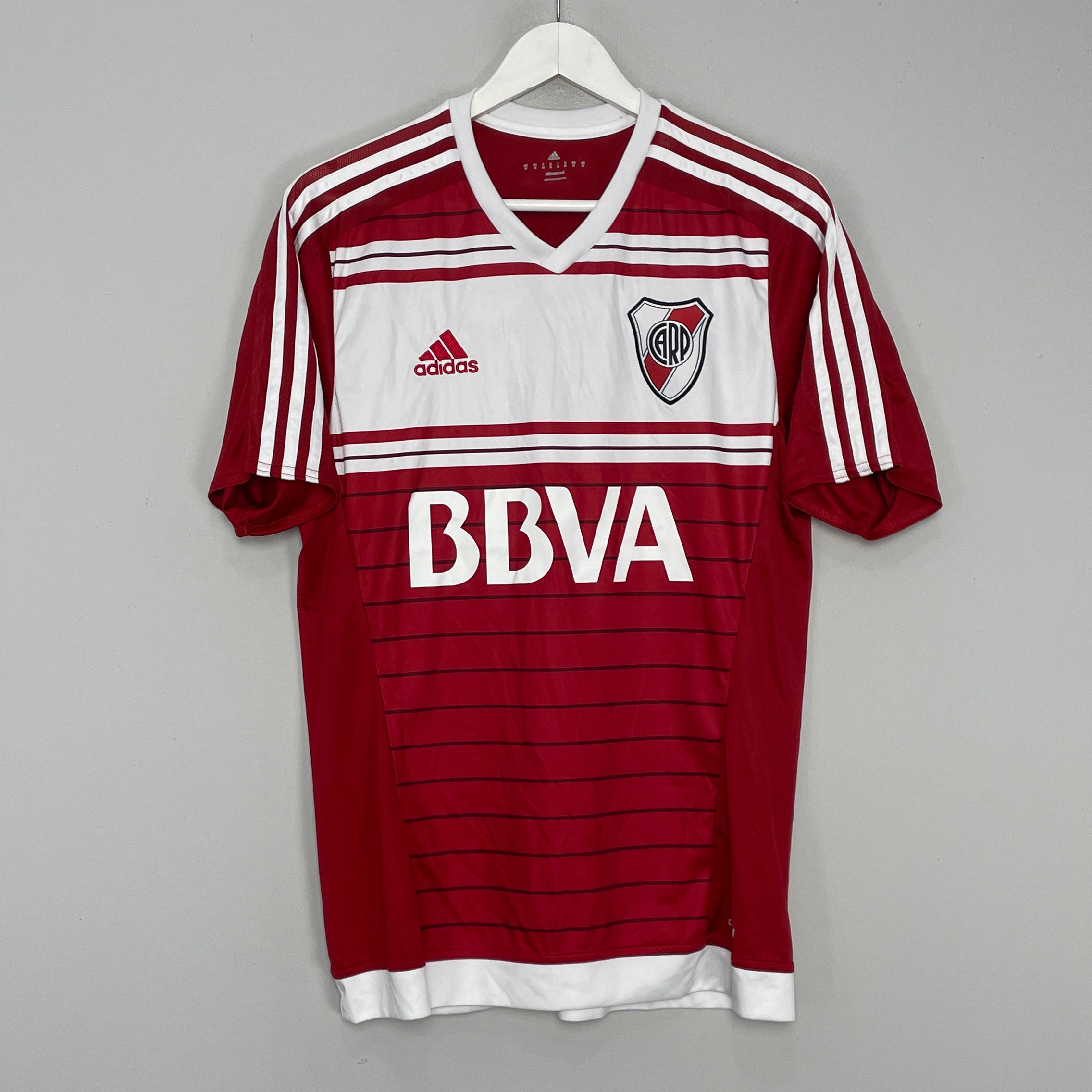 Shop 2016/17 RIVER PLATE AWAY SHIRT (M) ADIDAS, classic football shirts, vintage football shirts & retro soccer jerseys at Cult Kits
