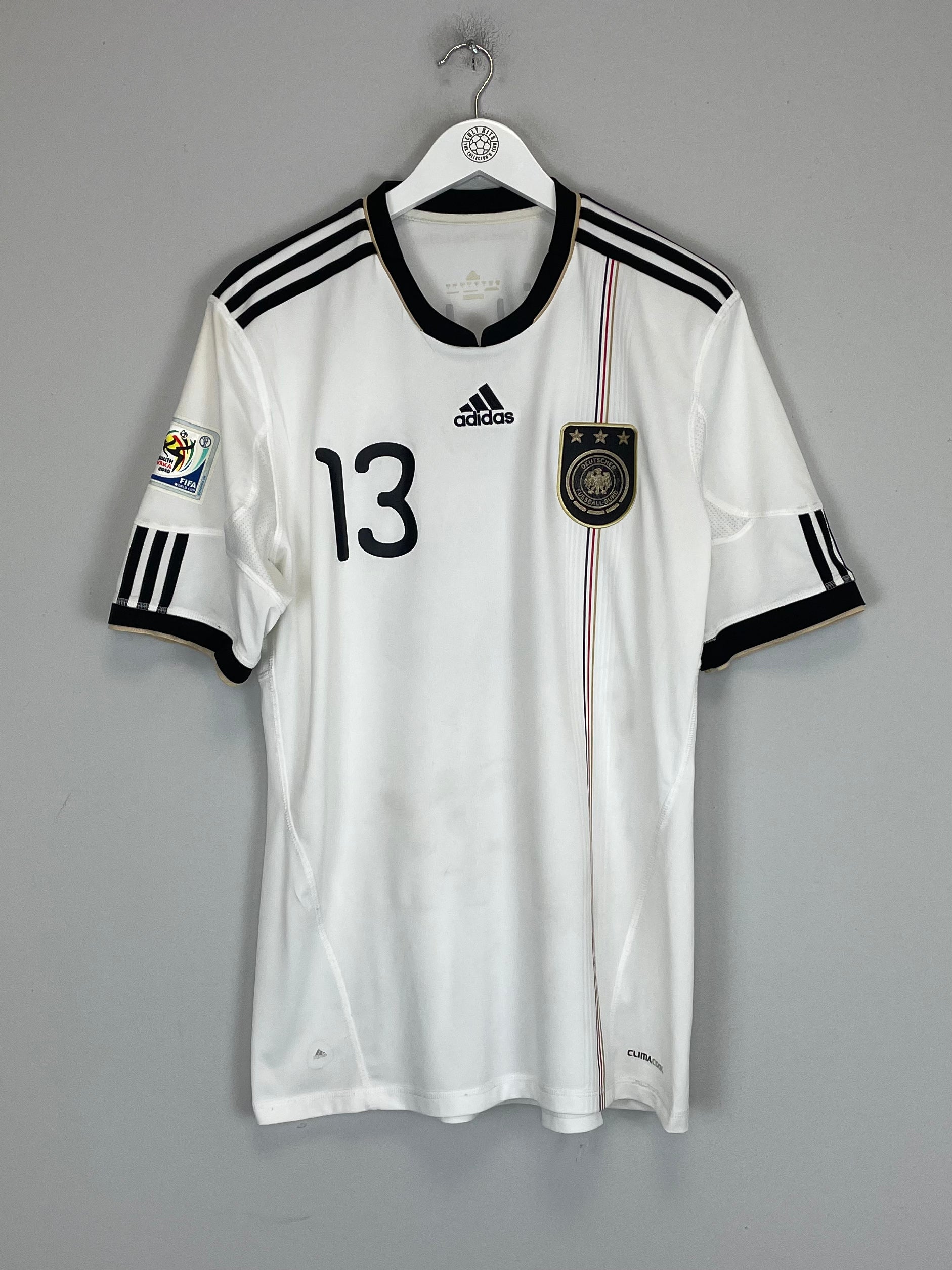 Shop 2010 GERMANY MULLER #13 HOME SHIRT (L) ADIDAS, classic football shirts, vintage football shirts & retro soccer jerseys at Cult Kits