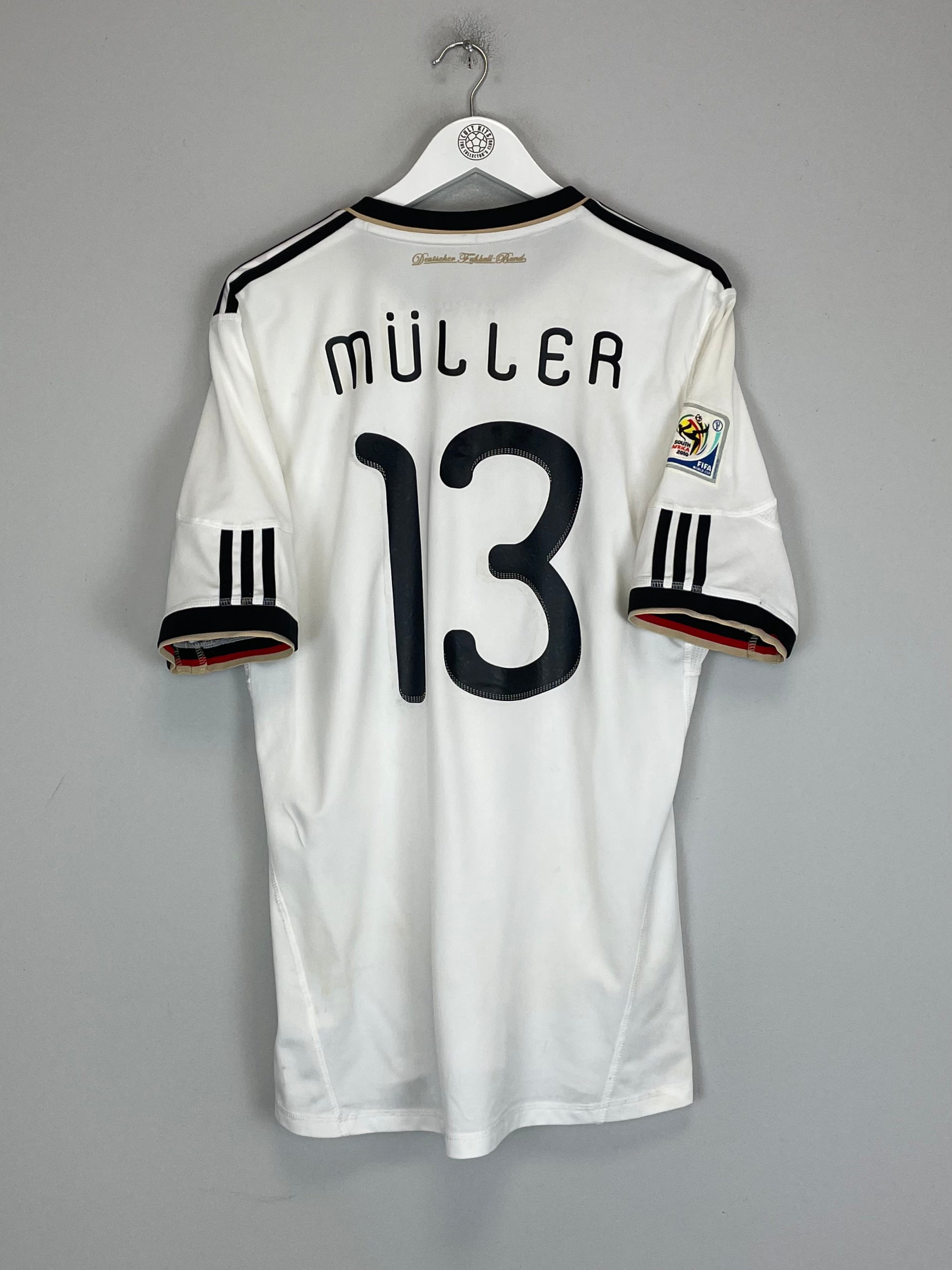 Shop 2010 GERMANY MULLER #13 HOME SHIRT (L) ADIDAS, classic football shirts, vintage football shirts & retro soccer jerseys at Cult Kits