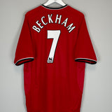 2000/02 MANCHESTER UNITED BECKHAM #7 HOME SHIRT (XXL) UMBRO