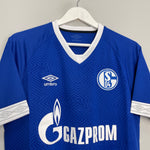 Shop 2018/19 SCHALKE HOME SHIRT (M) UMBRO, classic football shirts, vintage football shirts & retro soccer jerseys at Cult Kits