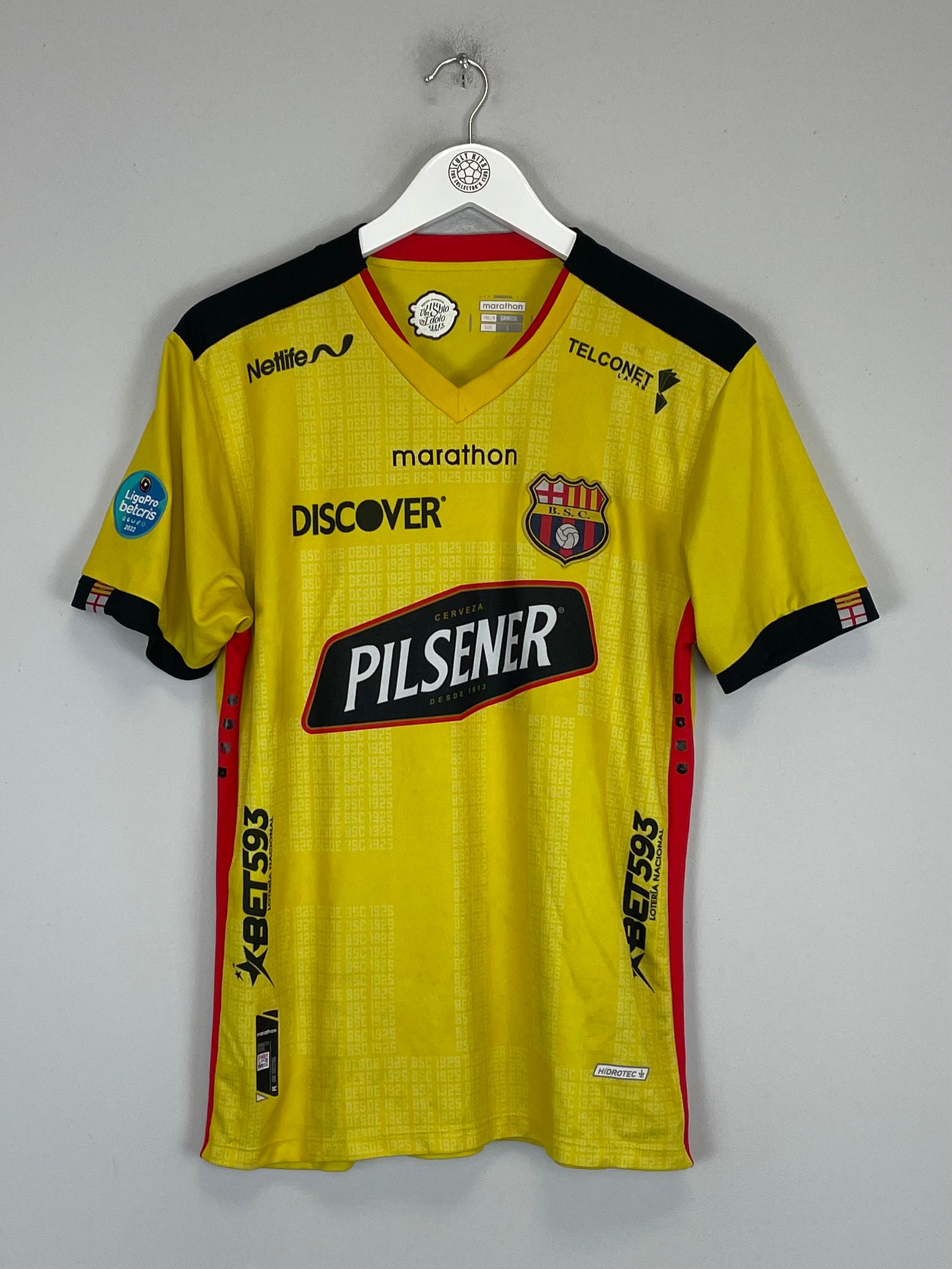 Shop 2022 BARCELONA SC KITU #10 HOME SHIRT (L) MARATHON, classic football shirts, vintage football shirts & retro soccer jerseys at Cult Kits