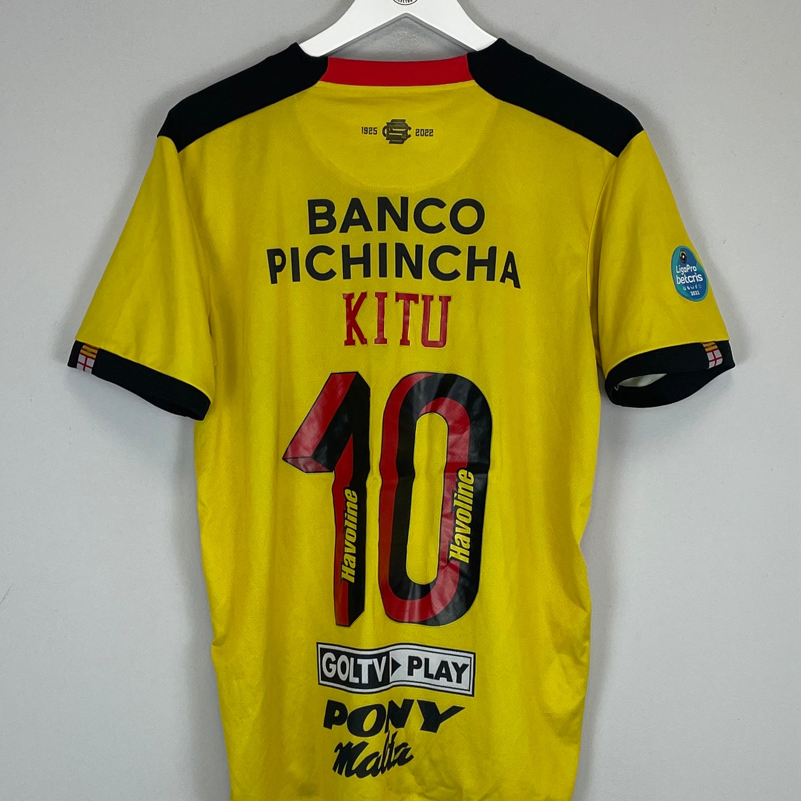 Shop 2022 BARCELONA SC KITU #10 HOME SHIRT (L) MARATHON, classic football shirts, vintage football shirts & retro soccer jerseys at Cult Kits