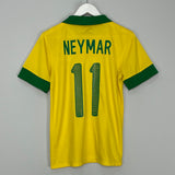 2013/14 BRAZIL NEYMAR JR #11 HOME SHIRT (S) NIKE