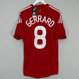 Shop 2008/10 LIVERPOOL GERRARD #8 *BNWT* HOME SHIRT (M) ADIDAS, classic football shirts, vintage football shirts & retro soccer jerseys at Cult Kits