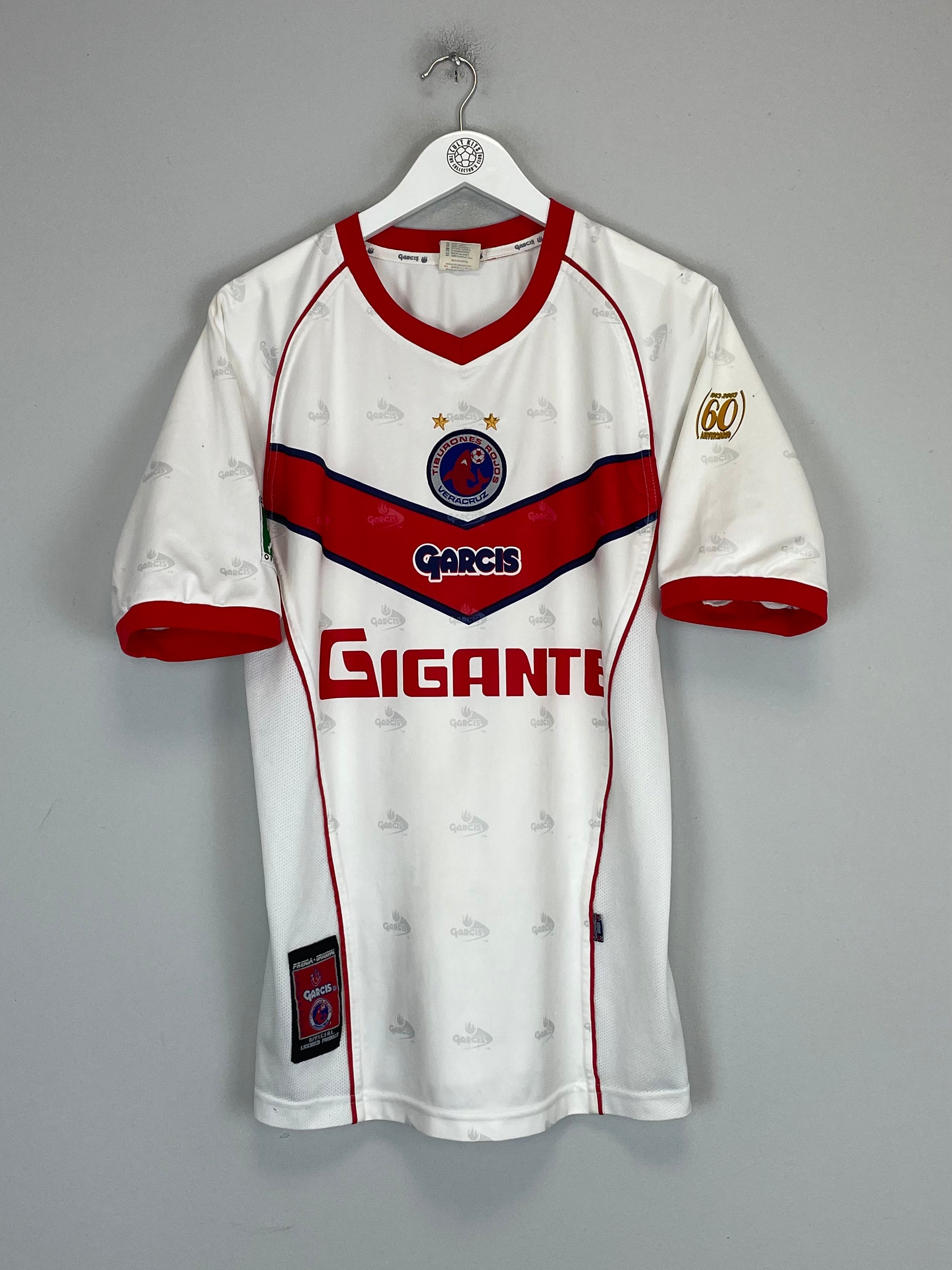 Shop 2003 TIBURONES VERACRUZ *SPECIAL 60 YEAR* SHIRT (XL) GARCIS, classic football shirts, vintage football shirts & retro soccer jerseys at Cult Kits