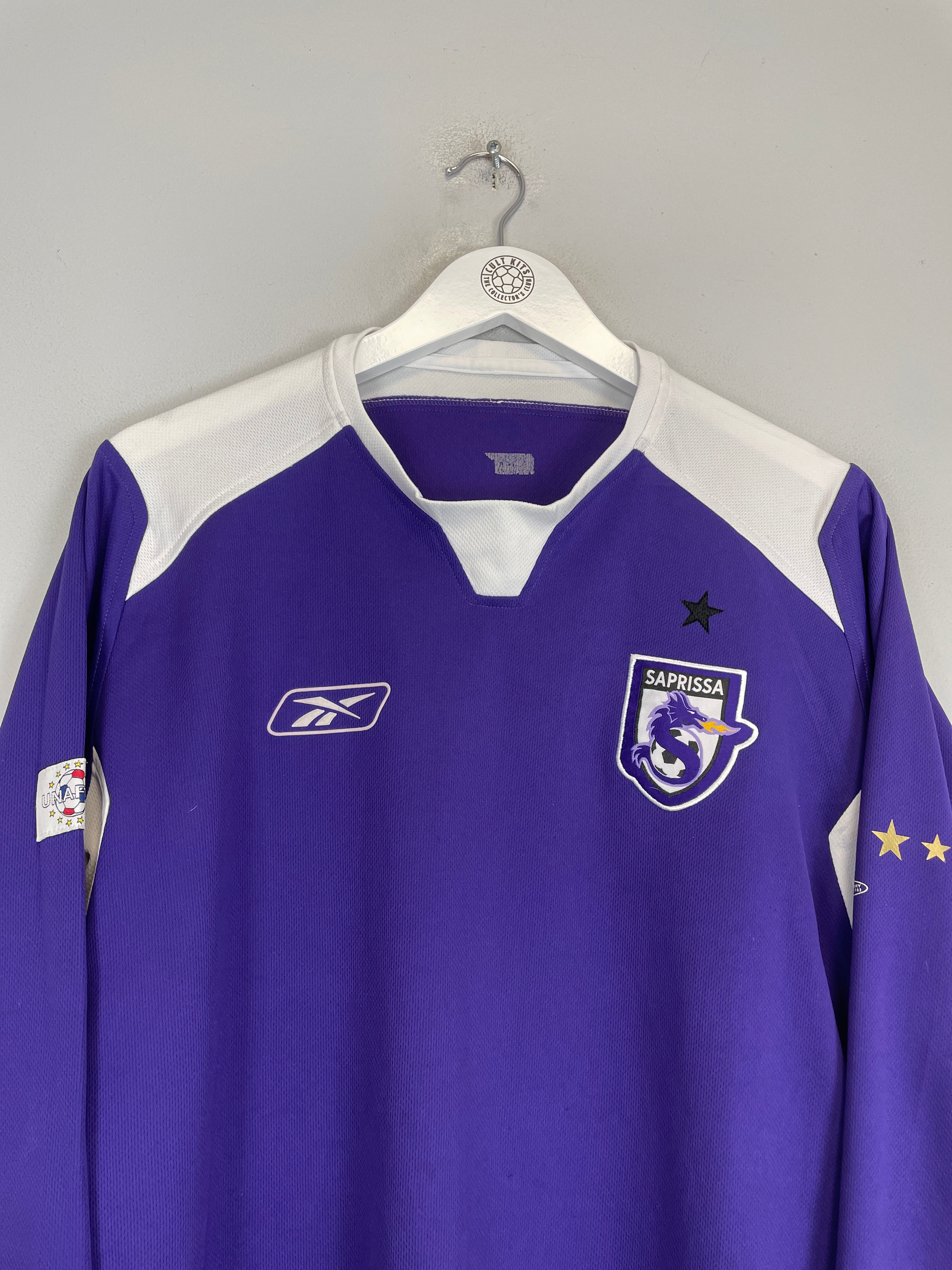 Shop 2004/05 DEPORTIVO SAPRISSA L/S HOME SHIRT (M) REEBOK, classic football shirts, vintage football shirts & retro soccer jerseys at Cult Kits