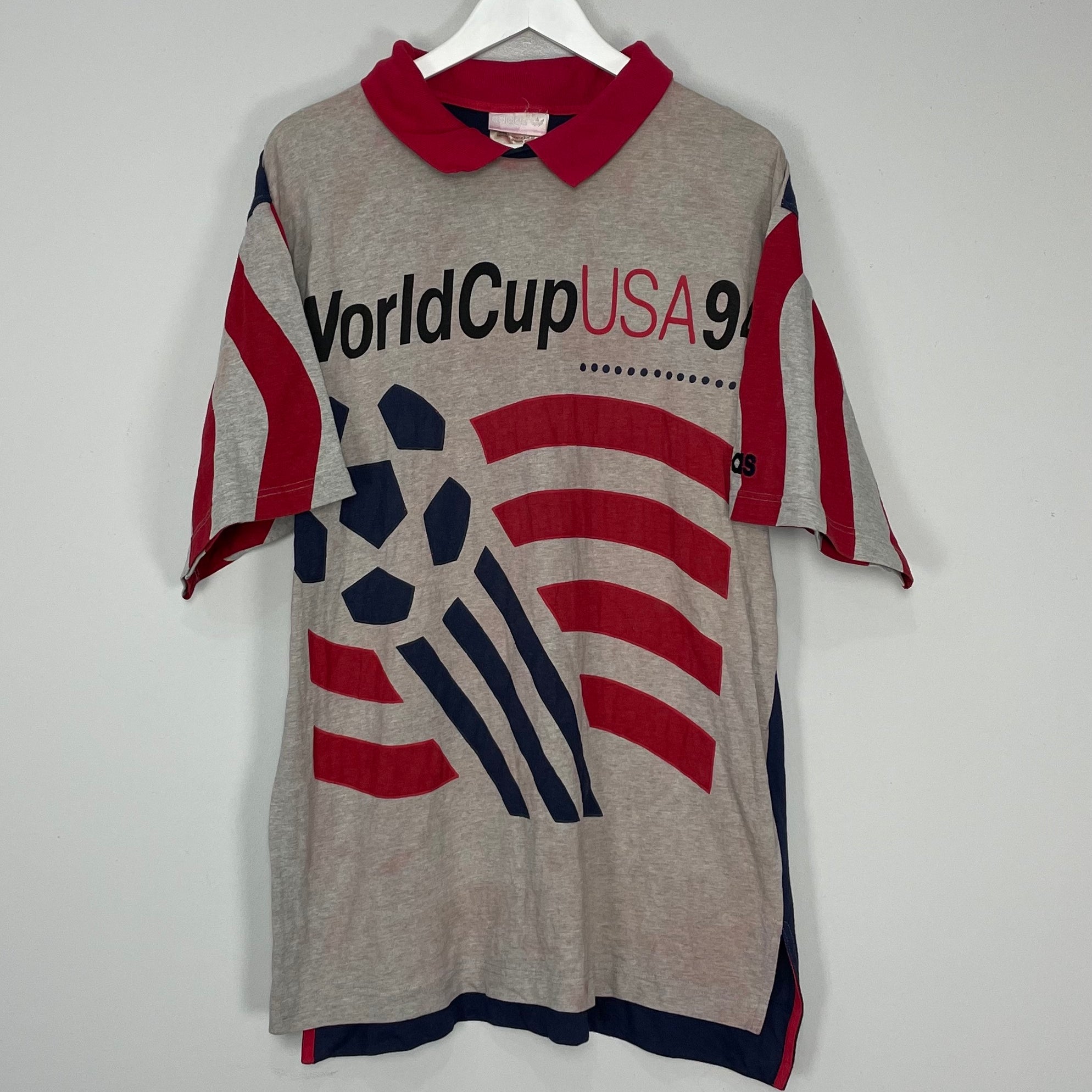 Shop 1994 USA WORLD CUP T-SHIRT (M) ADIDAS, classic football shirts, vintage football shirts & retro soccer jerseys at Cult Kits