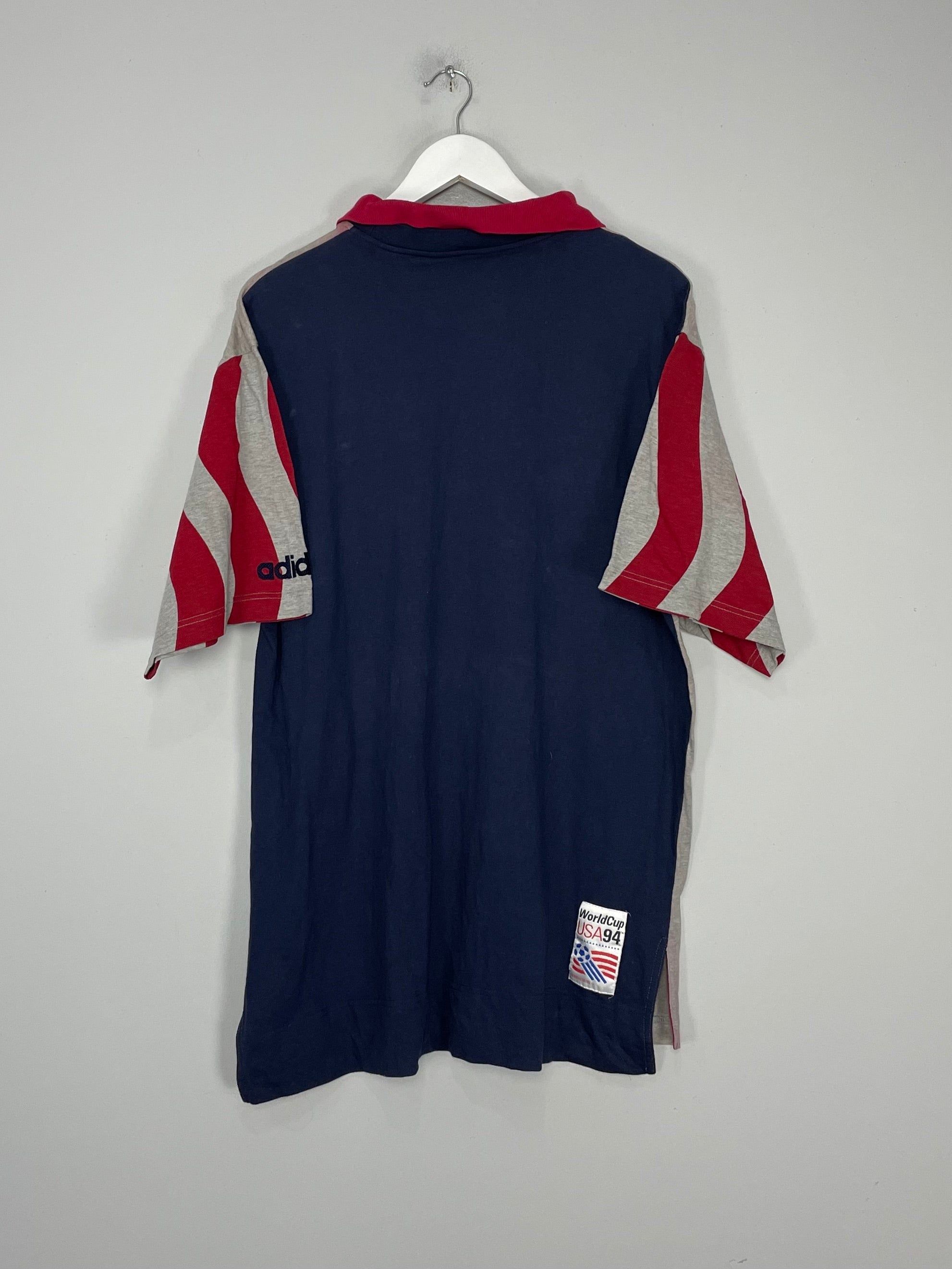 Shop 1994 USA WORLD CUP T-SHIRT (M) ADIDAS, classic football shirts, vintage football shirts & retro soccer jerseys at Cult Kits