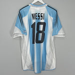 Shop 2004/06 ARGENTINA MESSI #18 HOME SHIRT (L) ADIDAS, classic football shirts, vintage football shirts & retro soccer jerseys at Cult Kits