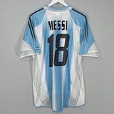 Shop 2004/06 ARGENTINA MESSI #18 HOME SHIRT (L) ADIDAS, classic football shirts, vintage football shirts & retro soccer jerseys at Cult Kits