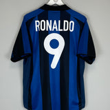 2001/02 INTER MILAN RONALDO #9 HOME SHIRT (L) NIKE