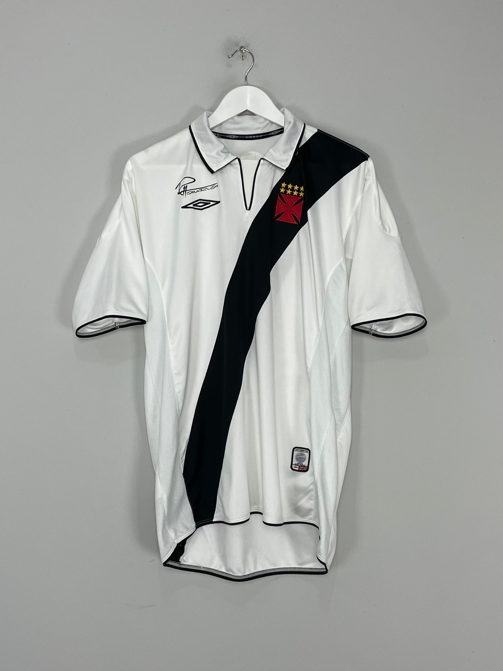 Shop 2004 VASCO DA GAMA ROMARIO #11 AWAY SHIRT (L) UMBRO, classic football shirts, vintage football shirts & retro soccer jerseys at Cult Kits