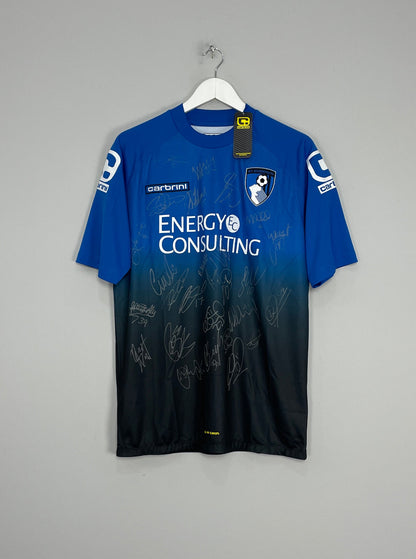 Image of the Bournemouth squad signed shirt from the 2014/15 season