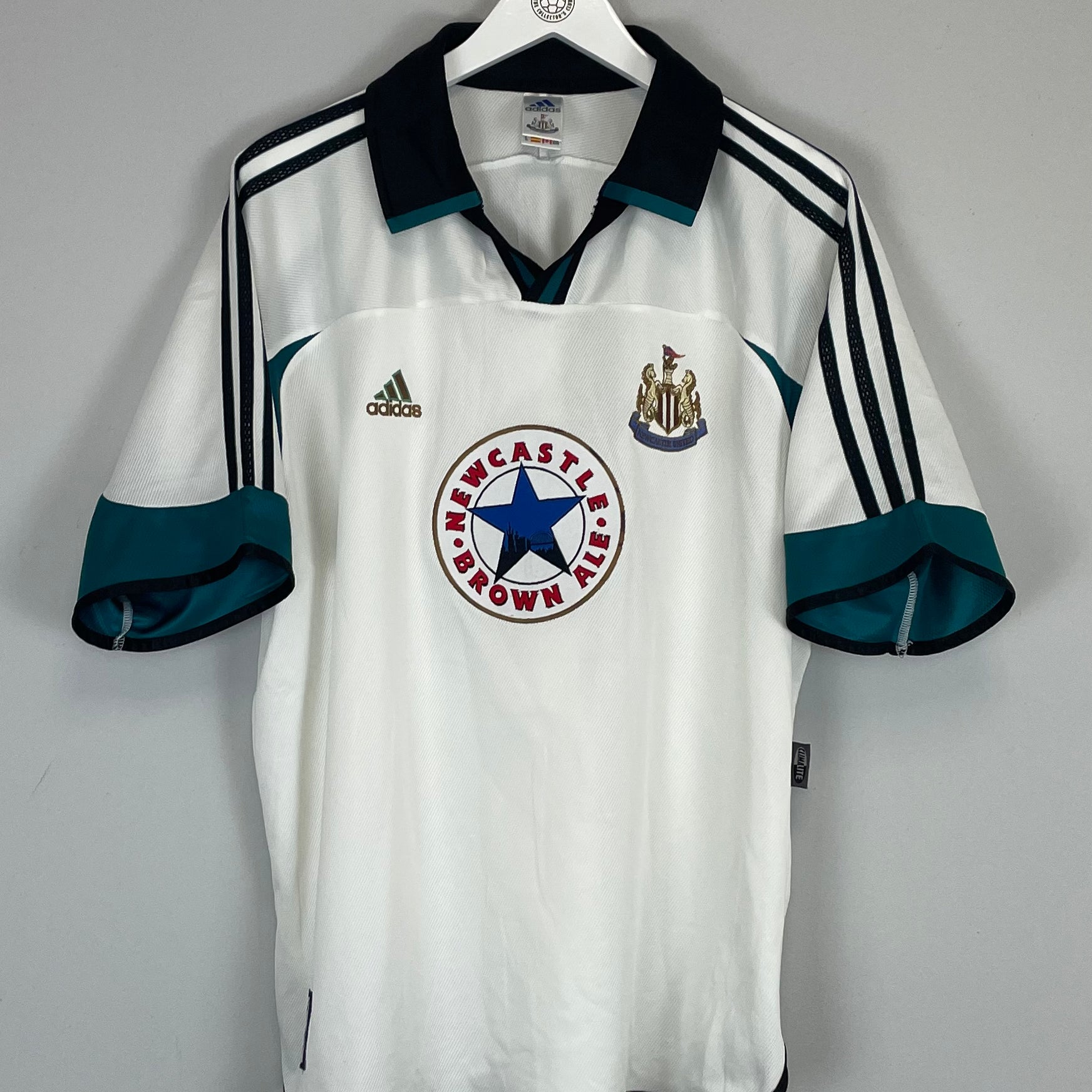 Shop 1999/00 NEWCASTLE UNITED #9 AWAY SHIRT (XL) ADIDAS, classic football shirts, vintage football shirts & retro soccer jerseys at Cult Kits