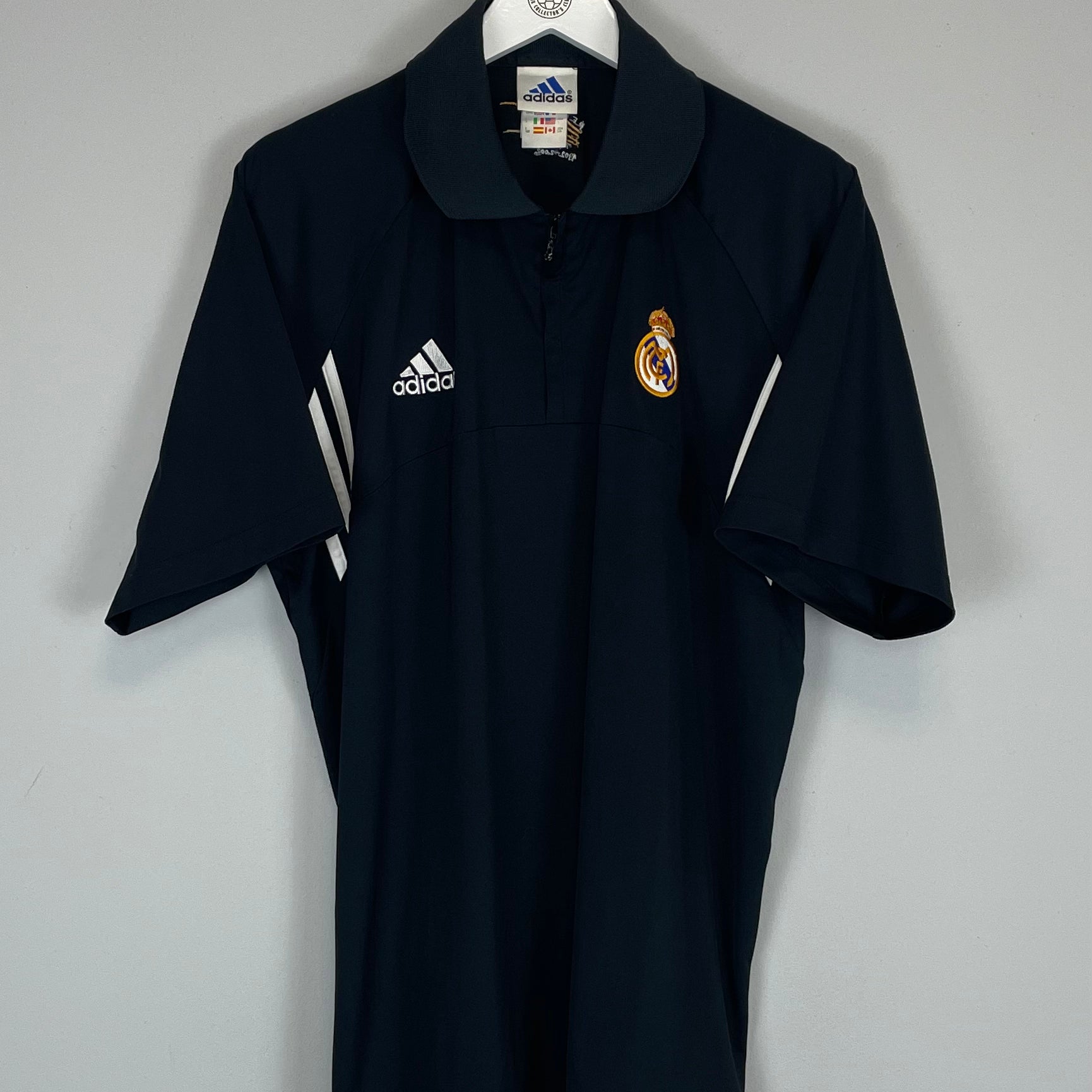 Shop 2002/03 REAL MADRID 1/4 ZIP (L) ADIDAS, classic football shirts, vintage football shirts & retro soccer jerseys at Cult Kits