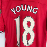 2011/12 MANCHESTER UNITED YOUNG #18 HOME SHIRT (L) NIKE
