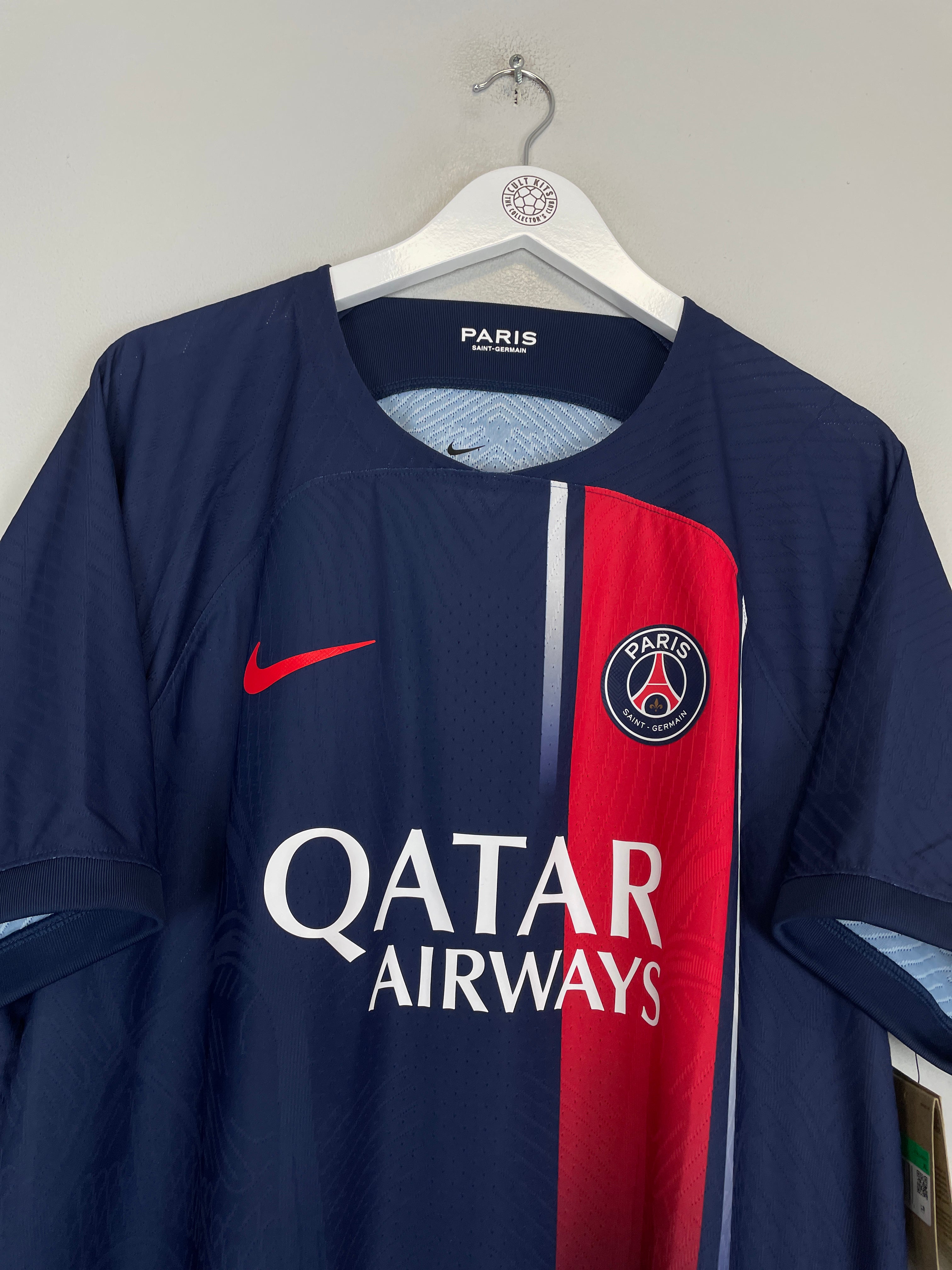Shop 2023/24 PSG *BNWT* AUTHENTIC HOME SHIRT (XL) NIKE, classic football shirts, vintage football shirts & retro soccer jerseys at Cult Kits