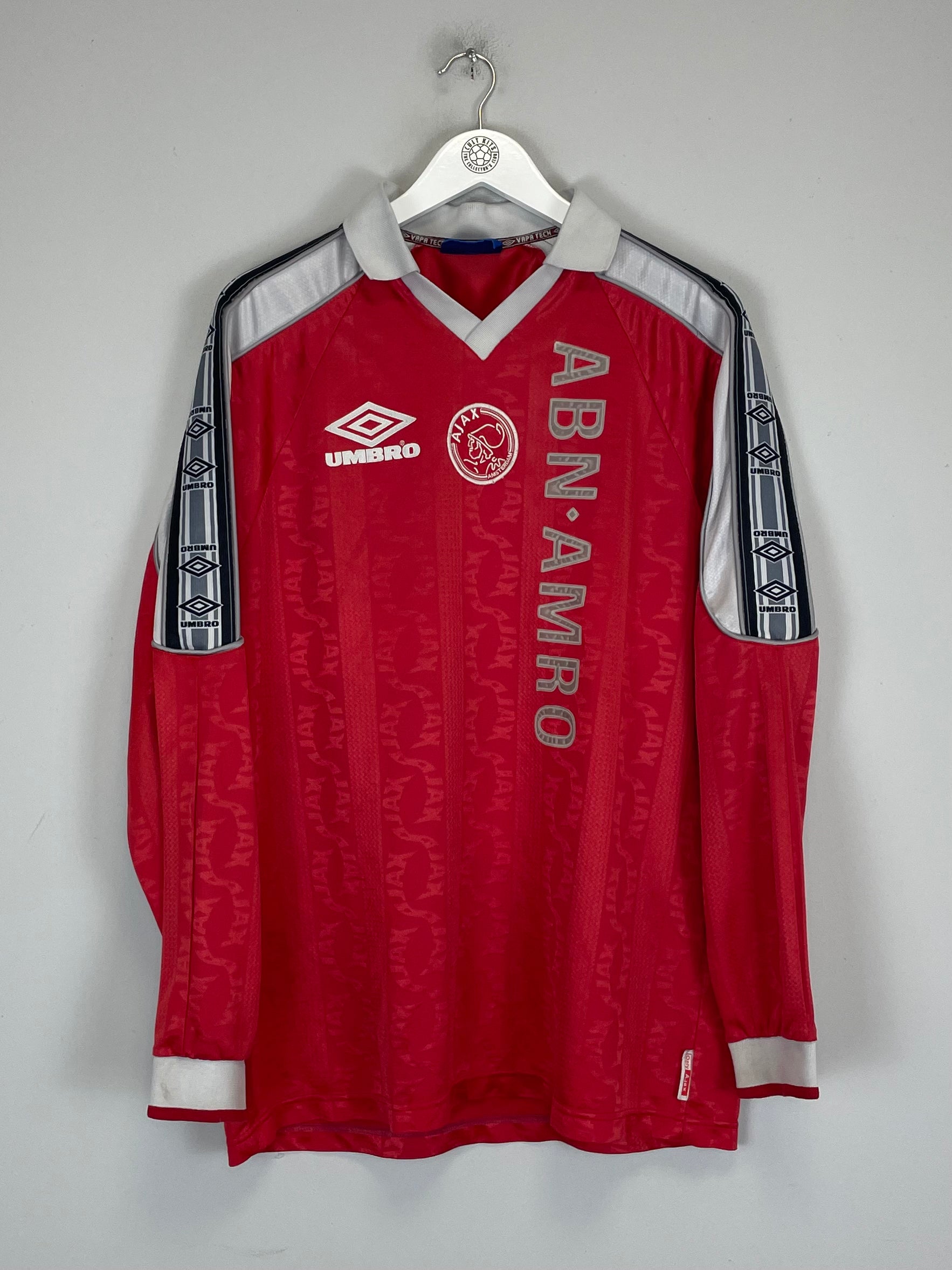 Shop 1998/99 AJAX TRAINING SHIRT (XL) UMBRO, classic football shirts, vintage football shirts & retro soccer jerseys at Cult Kits