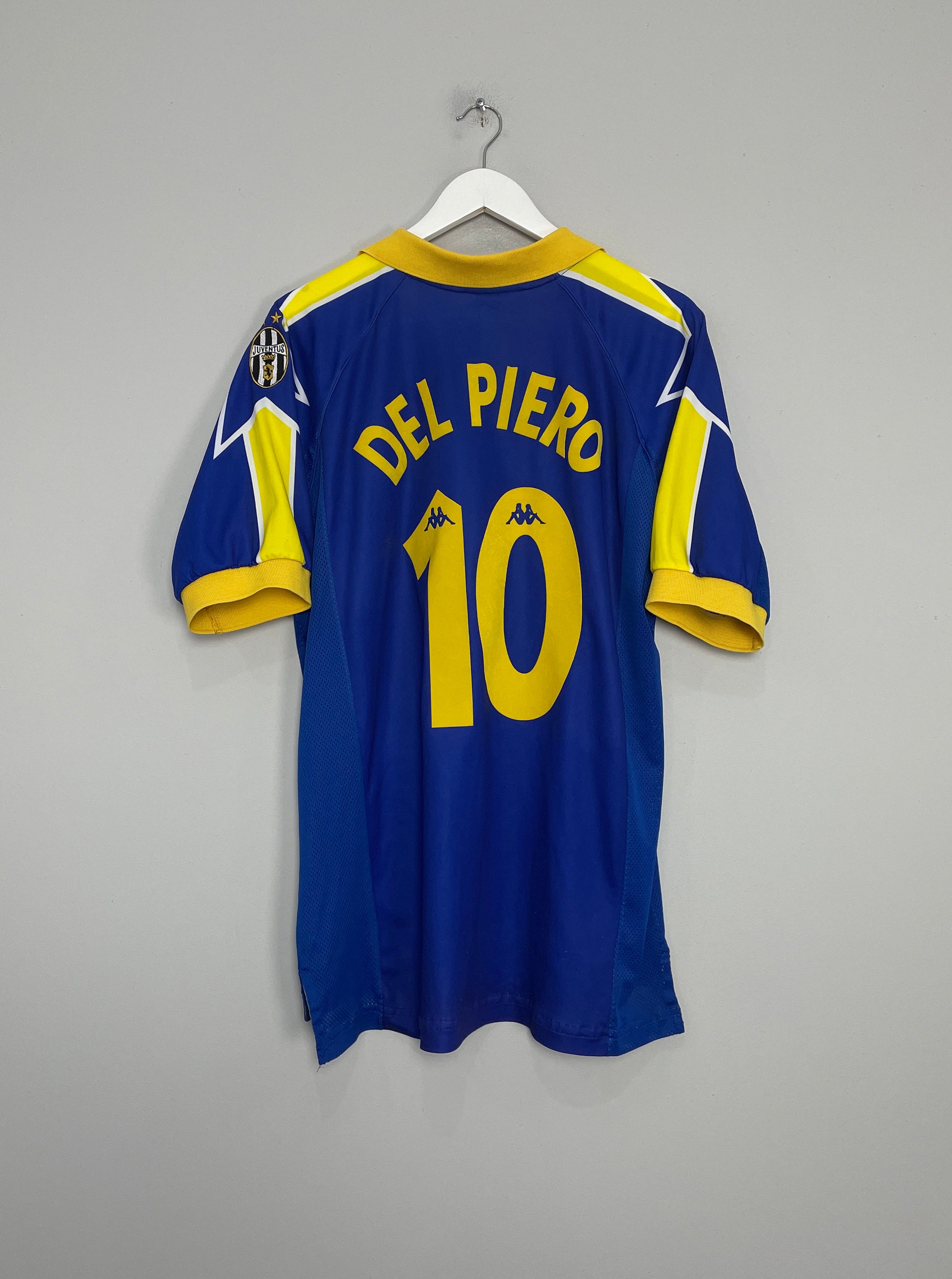 Shop 1997/98 JUVENTUS DEL PIERO #10 AWAY SHIRT (XL) KAPPA, classic football shirts, vintage football shirts & retro soccer jerseys at Cult Kits