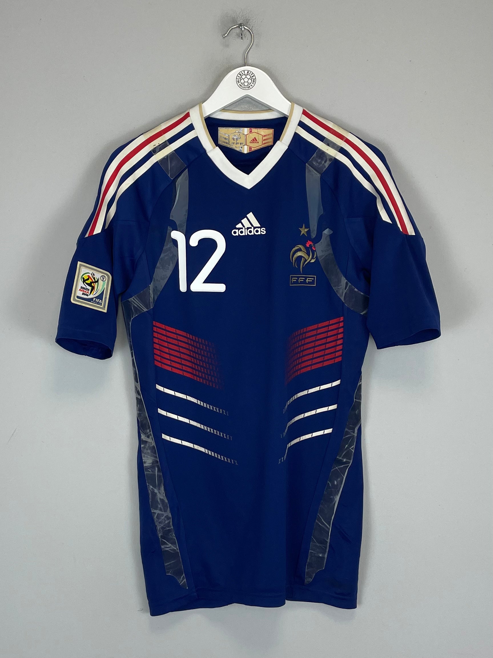Shop 2009/10 FRANCE HENRY #12 *PLAYER ISSUE* HOME SHIRT (M) ADIDAS, classic football shirts, vintage football shirts & retro soccer jerseys at Cult Kits
