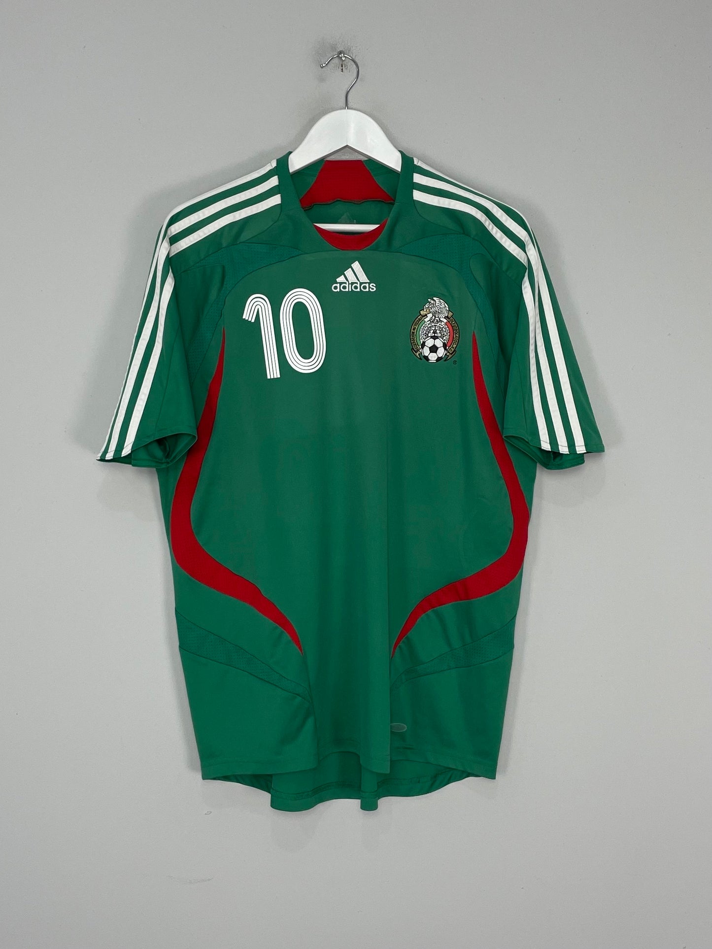 2007/08 MEXICO C.BLANCO #10 HOME SHIRT (L) ADIDAS