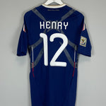 Shop 2009/10 FRANCE HENRY #12 *PLAYER ISSUE* HOME SHIRT (M) ADIDAS, classic football shirts, vintage football shirts & retro soccer jerseys at Cult Kits