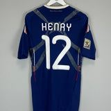 Shop 2009/10 FRANCE HENRY #12 *PLAYER ISSUE* HOME SHIRT (M) ADIDAS, classic football shirts, vintage football shirts & retro soccer jerseys at Cult Kits