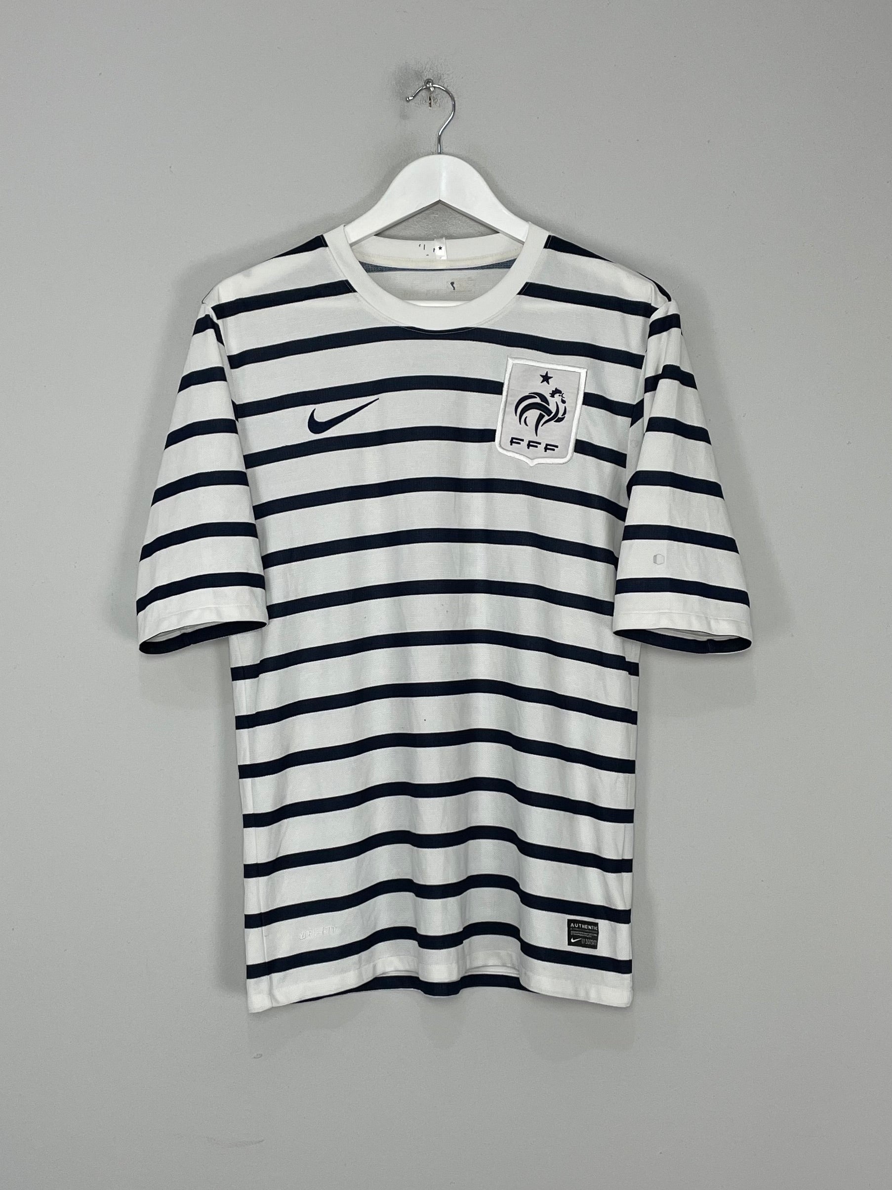 Shop 2011/12 FRANCE AWAY SHIRT (M) NIKE, classic football shirts, vintage football shirts & retro soccer jerseys at Cult Kits
