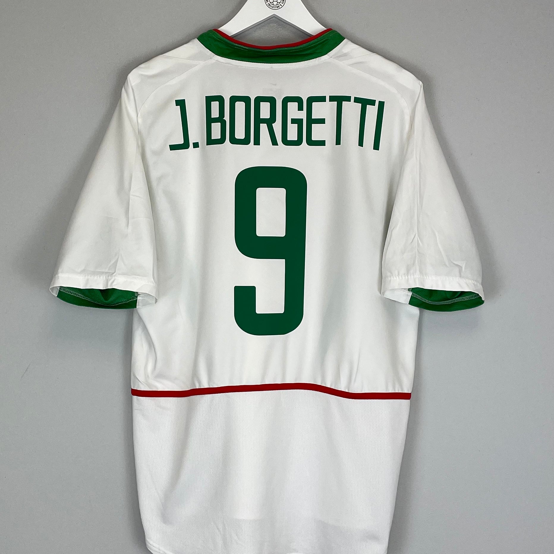 Buy 2003/04 MEXICO J.BORGETTI 9 AWAY SHIRT (L) NIKE ~ Free worldwide shipping available ~ Authentic Vintage Football Shirts from Cult Kits