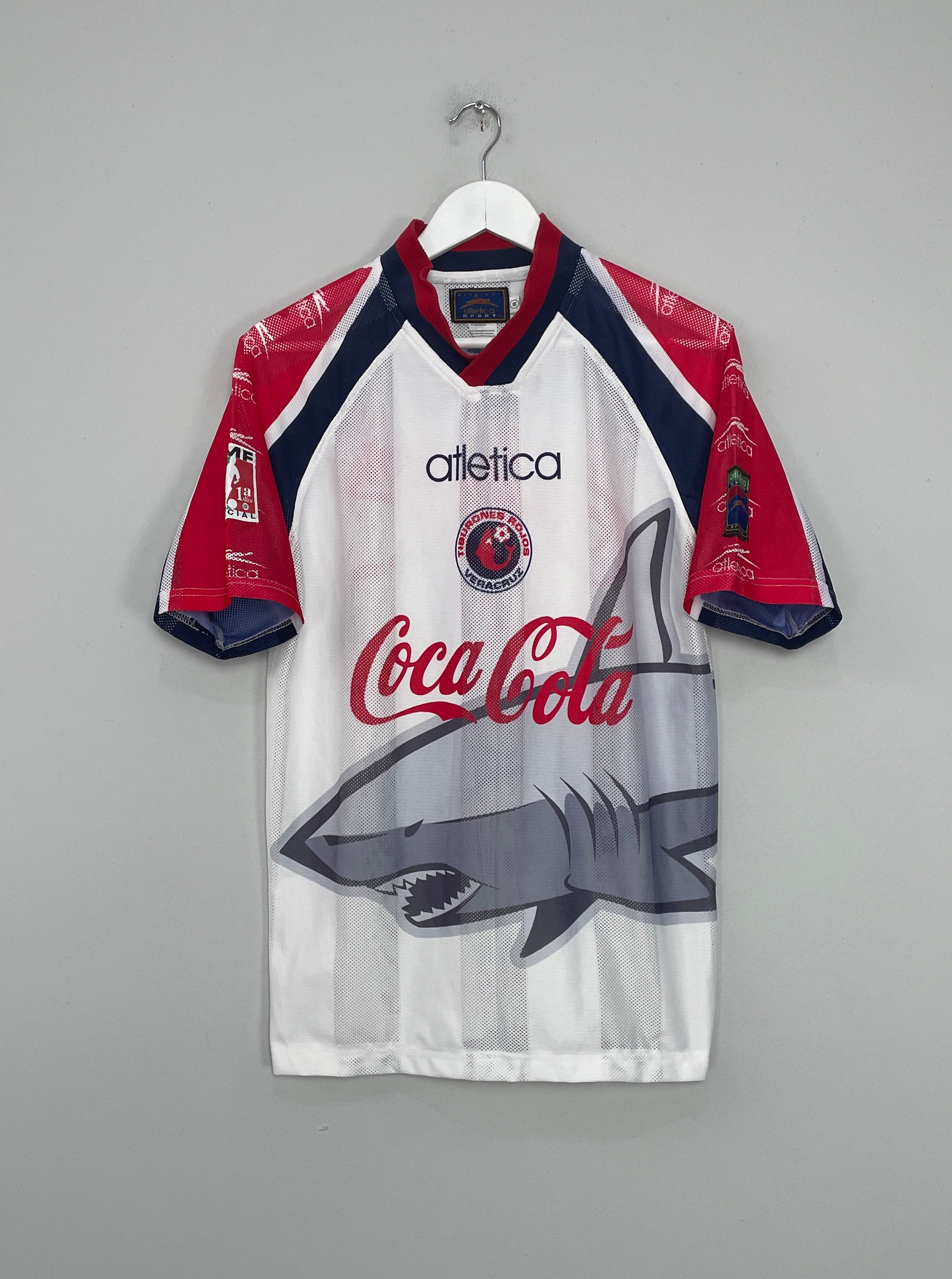 Shop 1998/99 TIBURONES ROJOS AWAY SHIRT (M) ATLETICA, classic football shirts, vintage football shirts & retro soccer jerseys at Cult Kits
