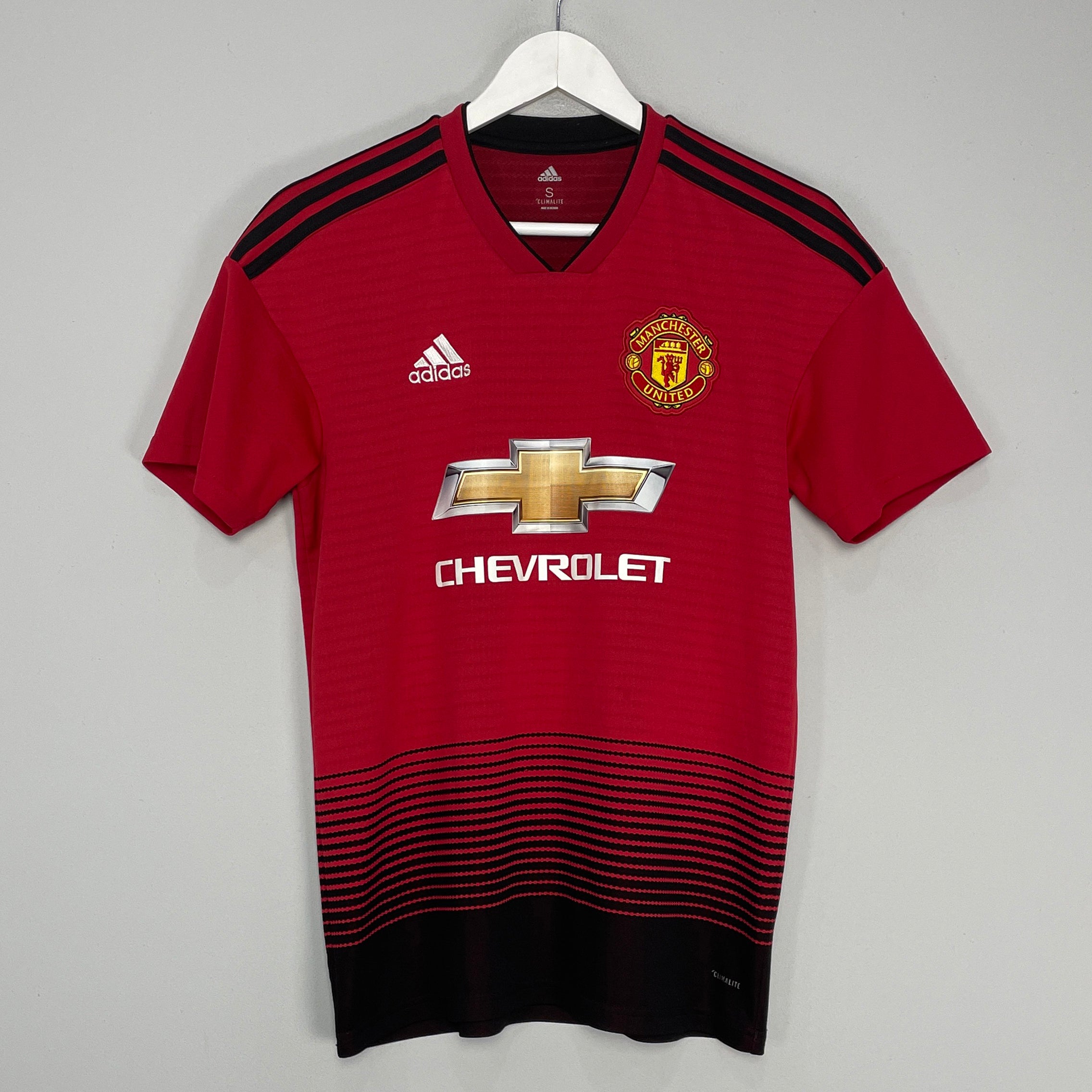 Shop 2018/19 MANCHESTER UNITED HOME SHIRT (S) ADIDAS, classic football shirts, vintage football shirts & retro soccer jerseys at Cult Kits