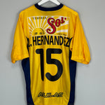 Shop 2000/01 CLUB AMERICA L.HERNANDEZ #15 HOME SHIRT (M) NIKE, classic football shirts, vintage football shirts & retro soccer jerseys at Cult Kits
