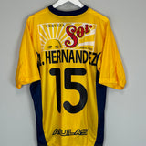 Shop 2000/01 CLUB AMERICA L.HERNANDEZ #15 HOME SHIRT (M) NIKE, classic football shirts, vintage football shirts & retro soccer jerseys at Cult Kits
