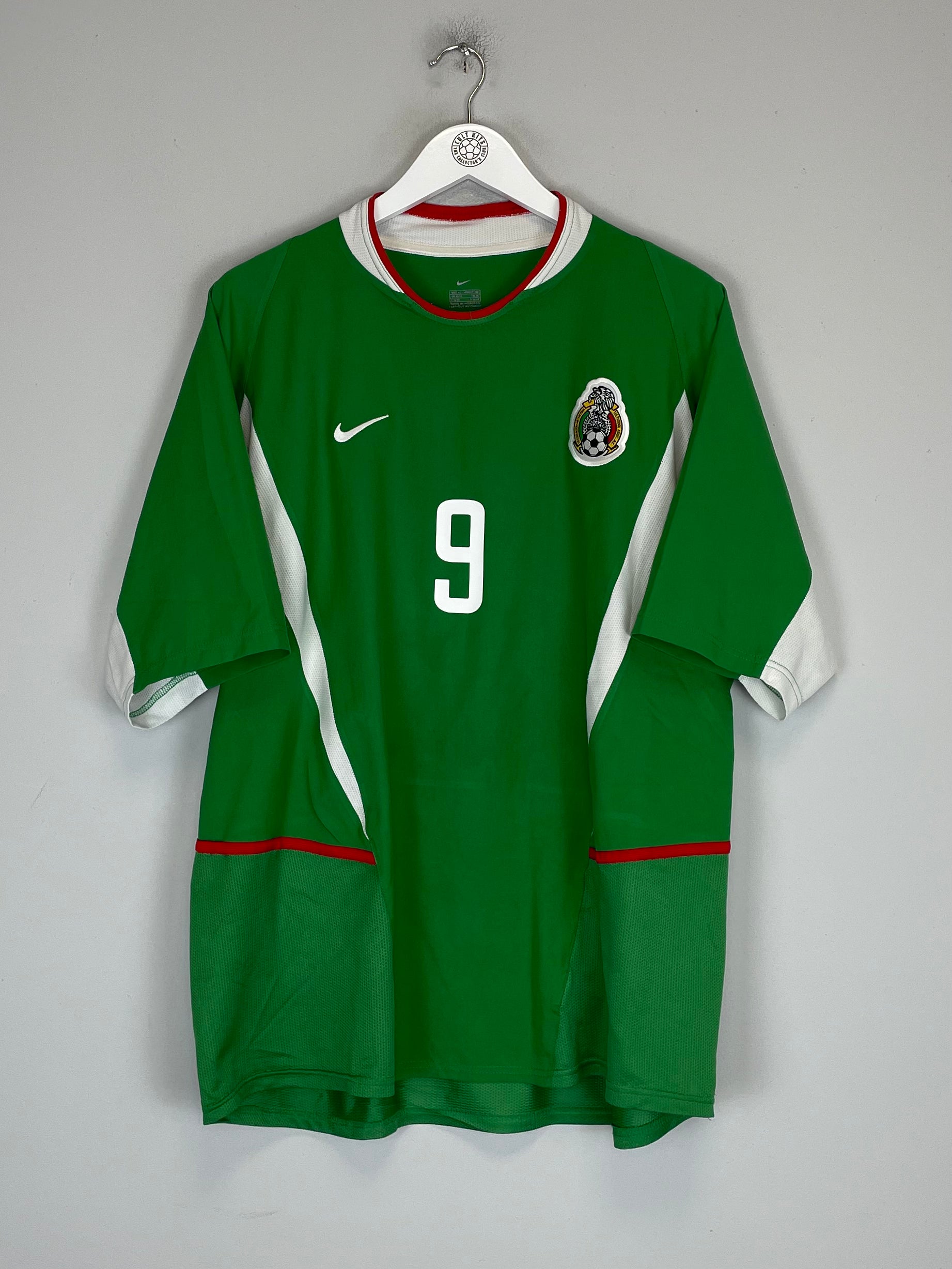 Buy 2003/04 MEXICO J.BORGETTI 9 HOME SHIRT (XL) NIKE ~ Free worldwide shipping available ~ Authentic Vintage Football Shirts from Cult Kits