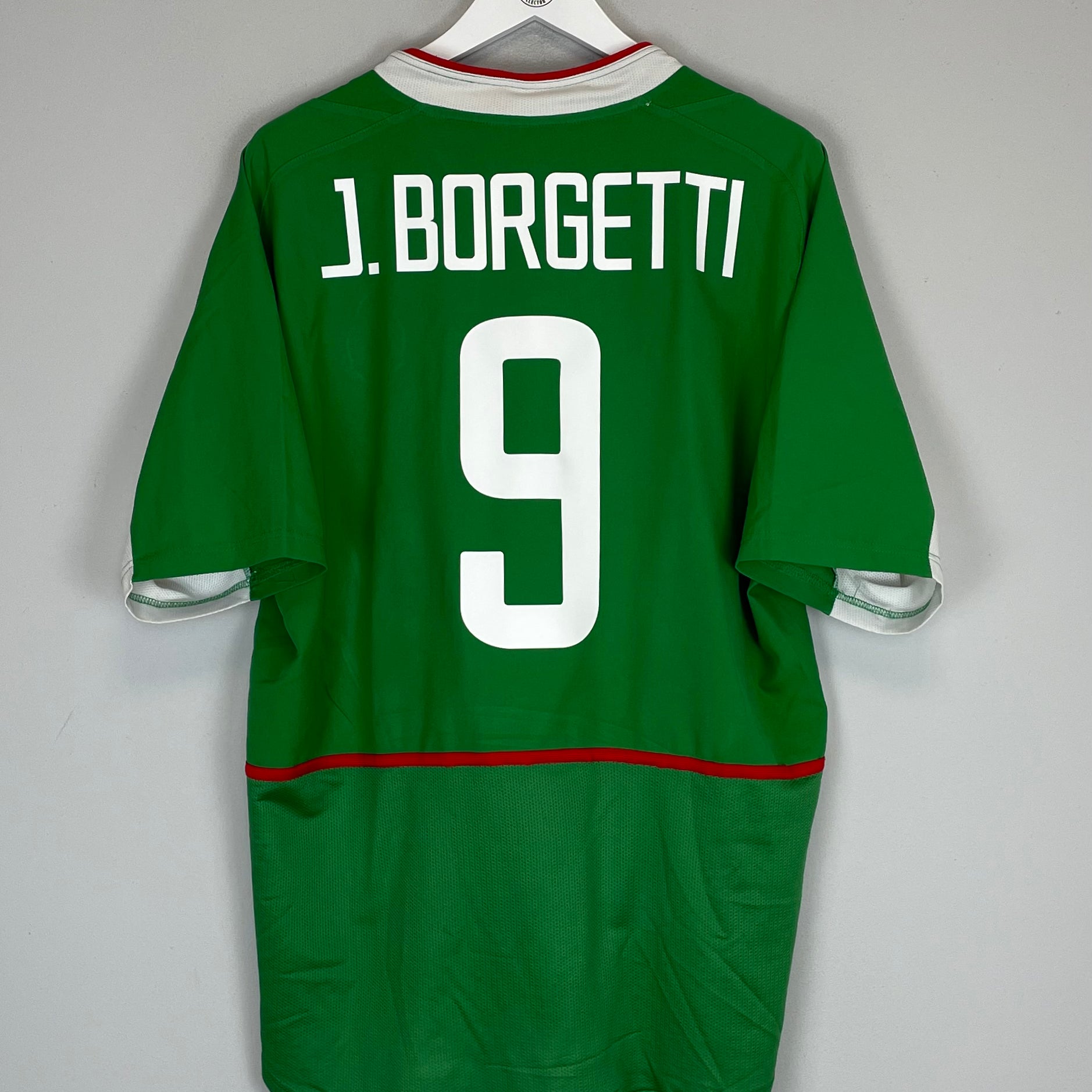 Buy 2003/04 MEXICO J.BORGETTI 9 HOME SHIRT (XL) NIKE ~ Free worldwide shipping available ~ Authentic Vintage Football Shirts from Cult Kits