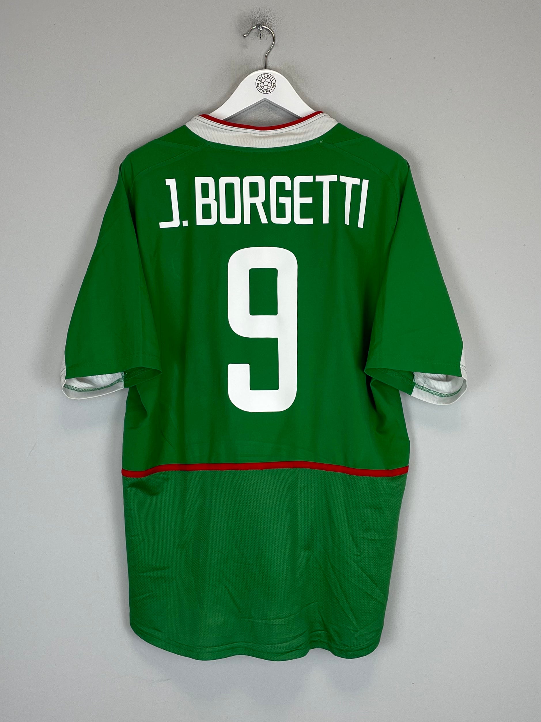 Buy 2003/04 MEXICO J.BORGETTI 9 HOME SHIRT (XL) NIKE ~ Free worldwide shipping available ~ Authentic Vintage Football Shirts from Cult Kits
