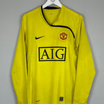 Shop 2008/09 MANCHESTER UNITED VAN DER SAR #1 GK SHIRT (M) NIKE, classic football shirts, vintage football shirts & retro soccer jerseys at Cult Kits